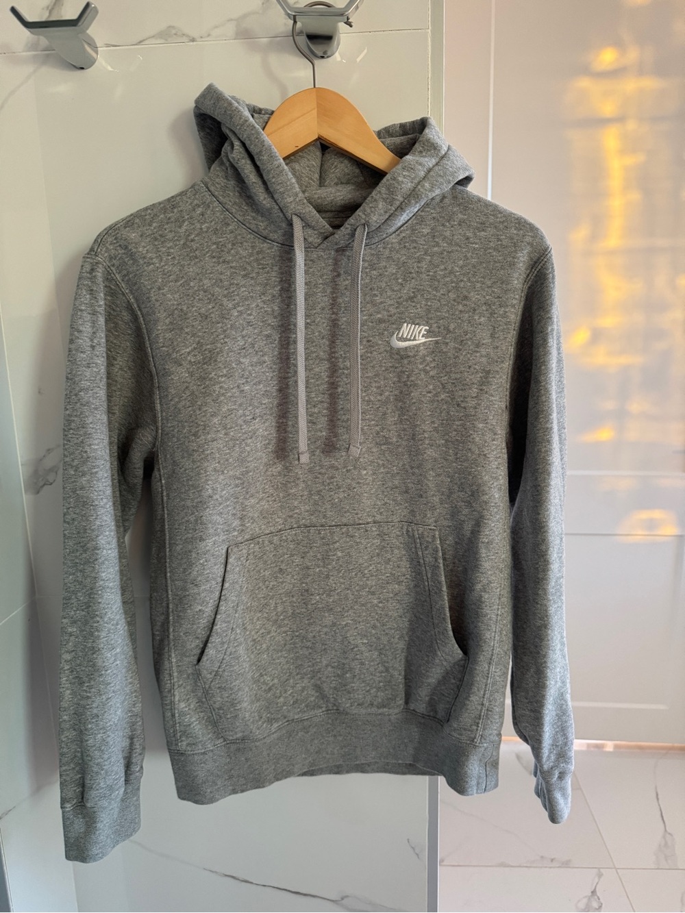 ✅ Nike Grey Hooded Pullover Sweatshirt